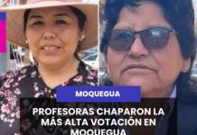 MOQUEGUA | PROFESORAS CHAPARON LA MÁS ALTA VOTACIÓN EN MOQUEGUA.