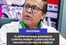 NACIONAL | PJ REPROGRAMA AUDIENCIA CONTRA ROBERTO SÁNCHEZ POR PRESUNTO DESVÍO DE FONDOS.
