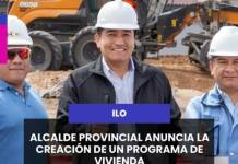 ILO | ALCALDE PROVINCIAL ANUNCIA LA CREACIÓN DE UN PROGRAMA DE VIVIENDA.