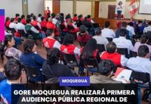 MOQUEGUA | GORE MOQUEGUA REALIZARÁ PRIMERA AUDIENCIA PÚBLICA REGIONAL DE RENDICIÓN DE CUENTAS EN ILO.