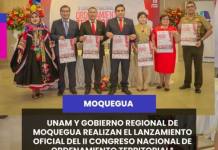MOQUEGUA | UNAM Y GOBIERNO REGIONAL DE MOQUEGUA REALIZAN EL LANZAMIENTO OFICIAL DEL II CONGRESO NACIONAL DE ORDENAMIENTO TERRITORIAL.