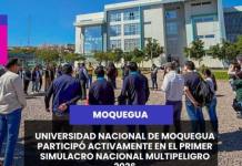 MOQUEGUA | UNIVERSIDAD NACIONAL DE MOQUEGUA PARTICIPÓ ACTIVAMENTE EN EL PRIMER SIMULACRO NACIONAL MULTIPELIGRO 2026.