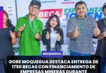 MOQUEGUA | GORE MOQUEGUA DESTACA ENTREGA DE 1750 BECAS CON FINANCIAMIENTO DE EMPRESAS MINERAS DURANTE AUDIENCIA PÚBLICA.