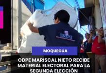 MOQUEGUA | ODPE MARISCAL NIETO RECIBE MATERIAL ELECTORAL PARA LA SEGUNDA ELECCIÓN PRESIDENCIAL.