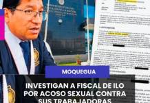 MOQUEGUA | INVESTIGAN A FISCAL DE ILO POR ACOSO SEXUAL CONTRA SUS TRABAJADORAS.