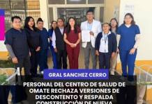 OMATE | PERSONAL DEL CENTRO DE SALUD DE OMATE RECHAZA VERSIONES DE DESCONTENTO Y RESPALDA CONSTRUCCIÓN DE NUEVA INFRAESTRUCTURA.