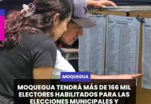 MOQUEGUA TENDRÁ MÁS DE 166 MIL ELECTORES HABILITADOS PARA LAS ELECCIONES MUNICIPALES Y REGIONALES DE 2026.