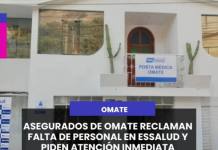OMATE | ASEGURADOS DE OMATE RECLAMAN FALTA DE PERSONAL EN ESSALUD Y PIDEN ATENCIÓN INMEDIATA.