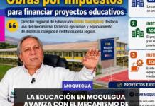 MOQUEGUA | LA EDUCACIÓN EN MOQUEGUA AVANZA CON EL MECANISMO DE OBRAS POR IMPUESTOS.