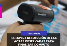 NACIONAL | SE ESPERA RESOLUCIÓN DE LAS ACTAS OBSERVADAS PARA FINALIZAR CÓMPUTO.