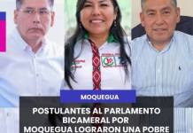 MOQUEGUA | POSTULANTES AL PARLAMENTO BICAMERAL POR MOQUEGUA LOGRARON UNA POBRE VOTACIÓN.