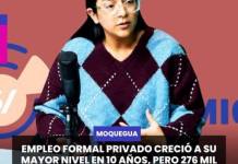 MOQUEGUA | EMPLEO FORMAL PRIVADO CRECIÓ A SU MAYOR NIVEL EN 10 AÑOS, PERO 276 MIL JÓVENES SIGUEN SIN TRABAJO.