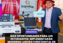 TORATA | MÁS OPORTUNIDADES PARA LOS ESTUDIANTES: IMPLEMENTARÁN MODERNO LABORATORIO DIGITAL EN COLEGIO DE YACANGO.