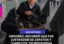 MOQUEGUA | ORDOÑEZ, RECORDÓ QUE FUE LUSTRADOR DE ZAPATOS Y "CANILLITA" DE MOQUEGUA.