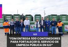 ILO I FDM ENTREGA 500 CONTENEDORES PARA FORTALECER EL SERVICIO DE LIMPIEZA PÚBLICA EN ILO.