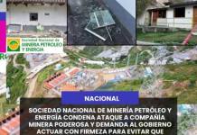 NACIONAL I SOCIEDAD NACIONAL DE MINERÍA PETRÓLEO Y ENERGÍA CONDENA ATAQUE A COMPAÑÍA MINERA PODEROSA Y DEMANDA AL GOBIERNO ACTUAR CON FIRMEZA PARA EVITAR QUE PATAZ SEA “ZONA LIBERADA” POR MINERÍA ILEGAL.