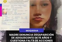 MOQUEGUA | MADRE DENUNCIA DESAPARICIÓN DE ADOLESCENTE DE 15 AÑOS Y CUESTIONA FALTA DE ACCIONES DE LA POLICÍA.