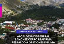 GENERAL SANCHEZ CERRO | ALCALDESA DE GENERAL SÁNCHEZ CERRO REAFIRMA RESPALDO A GESTIONES EN LIMA POR DEFENSA TERRITORIAL.
