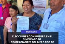 MOQUEGUA | ELECCIONES CON GUERRA EN EL SINDICATO DE COMERCIANTES DEL MERCADO DE MOQUEGUA.