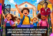 MOQUEGUA | VACACIONES ESCOLARES DE MEDIO AÑO NO AFECTARÁN ACTIVIDADES PROGRAMADAS EN LA UGEL MARISCAL NIETO.