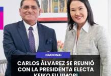 NACIONAL | CARLOS ÁLVAREZ SE REUNIÓ CON LA PRESIDENTA ELECTA KEIKO FUJIMORI.