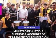 MOQUEGUA | MINISTRO DE JUSTICIA SUPERVISA ACCIONES DE TRATAMIENTO Y REINSERCIÓN EN EL PENAL DE LA CIUDAD.