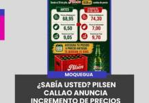 ¿SABÍA USTED? PILSEN CALLAO ANUNCIA INCREMENTO DE PRECIOS DESDE EL 20 DE JULIO