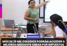 MOQUEGUA | MÁS DE 26 MIL COLEGIOS PODRÁN ACCEDER A MEJORAS MEDIANTE OBRAS POR IMPUESTOS PARA REDUCIR BRECHAS EDUCATIVAS.
