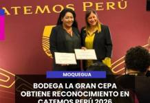 MOQUEGUA | BODEGA LA GRAN CEPA OBTIENE RECONOCIMIENTO EN CATEMOS PERÚ 2026.