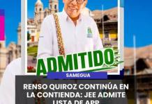 MOQUEGUA | JEE ADMITE LISTA DE ALIANZA PARA EL PROGRESO PARA LAS ELECCIONES MUNICIPALES DE 2026.