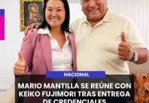 NACIONAL | MARIO MANTILLA SE REÚNE CON KEIKO FUJIMORI TRAS ENTREGA DE CREDENCIALES.