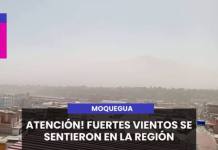 MOQUEGUA | ¡ATENCIÓN! FUERTES VIENTOS COMIENZAN A SENTIRSE EN LA REGIÓN.