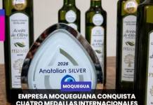 MOQUEGUA | EMPRESA MOQUEGUANA CONQUISTA CUATRO MEDALLAS INTERNACIONALES CON PRODUCTOS DE OLIVA.