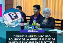SAMEGUA | DENUNCIAN PRESUNTO USO POLÍTICO DE LA MUNICIPALIDAD DE SAMEGUA EN CAMPAÑA ELECTORAL