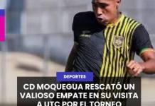 MOQUEGUA | CD MOQUEGUA RESCATÓ UN VALIOSO EMPATE EN SU VISITA A UTC POR EL TORNEO CLAUSURA.