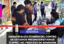 MOQUEGUA | UNAM REALIZA EXAMEN DEL CENTRO DE ESTUDIOS PREUNIVERSITARIOS (CEPRE) DEL PROCESO DE ADMISIÓN 2026-II