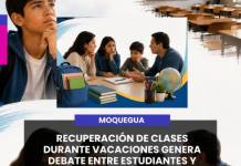 MOQUEGUA | RECUPERACIÓN DE CLASES DURANTE VACACIONES GENERA DEBATE ENTRE ESTUDIANTES Y PADRES DE FAMILIA.
