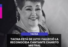 TACNA | FALLECIÓ LA RECONOCIDA CANTANTE CHARITO MISTRAL.
