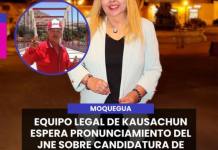 MOQUEGUA | Equipo legal de Kausachun espera pronunciamiento del JNE sobre candidatura de Jaime Rodríguez.