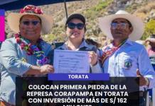TORATA | COLOCAN PRIMERA PIEDRA DE LA REPRESA CORAPAMPA EN TORATA CON INVERSIÓN DE MÁS DE S/ 162 MILLONES.