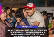 MOQUEGUA | MILAR ZENTENO AFIRMÓ QUE SU PROPUESTA DE GOBIERNO ESTA BASADO EN AGUA Y TRABAJO EMPEZANDO POR LOS MÁS VULNERABLES EN MOQUEGUA.