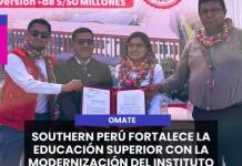 OMATE | SOUTHERN PERÚ FORTALECE LA EDUCACIÓN SUPERIOR CON LA MODERNIZACIÓN DEL INSTITUTO TECNOLÓGICO DE OMATE.