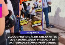 MOQUEGUA | ¿CONFUSIÓN POLÍTICA O ACERCAMIENTO? CANDIDATO DE PODEMOS PERÚ FUE VISTO EN ACTIVIDAD DE POSTULANTE DE SOMOS PERÚ.