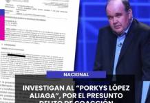 LIMA | INVESTIGAN AL PORKYS LÓPEZ ALIAGA, POR EL PRESUNTO DELITO DE COACCIÓN.