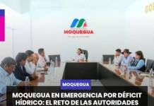MOQUEGUA | EN EMERGENCIA POR DÉFICIT HÍDRICO: EL RETO DE LAS AUTORIDADES ES ACTUAR ANTES DE QUE FALTE EL AGUA.