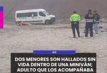 ILO | CONMOCIÓN EN ILO: DOS MENORES SON HALLADOS SIN VIDA DENTRO DE UNA MINIVÁN; ADULTO QUE LOS ACOMPAÑABA SIGUE DESAPARECIDO.