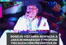 MOQUEGUA | ACCIÓN POPULAR: ROGELIO VIZCARRA RESPALDA A JAKELIN NINARAQUI Y PROPONE FISCALIZACIÓN PREVENTIVA DE PROYECTOS.