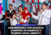 SAMEGUA | ANA MARTÍNEZ FORTALECE SU CAMPAÑA EN SAMEGUA Y PLANTEA AGUA, OBRAS Y EMPLEO COMO EJES DE GESTIÓN.