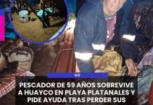 ILO | PESCADOR DE 59 AÑOS SOBREVIVE A HUAYCO EN PLAYA PLATANALES Y PIDE AYUDA TRAS PERDER SUS PERTENENCIAS.