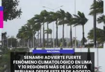NACIONAL | EL AVISO METEOROLÓGICO ADVIERTE UN FENÓMENO CLIMATOLÓGICO EN LIMA Y OTRAS 10 REGIONES DEL PERÚ QUE PODRÍA GENERAR CONSECUENCIAS EN LA POBLACIÓN DADA LA INTENSIDAD.